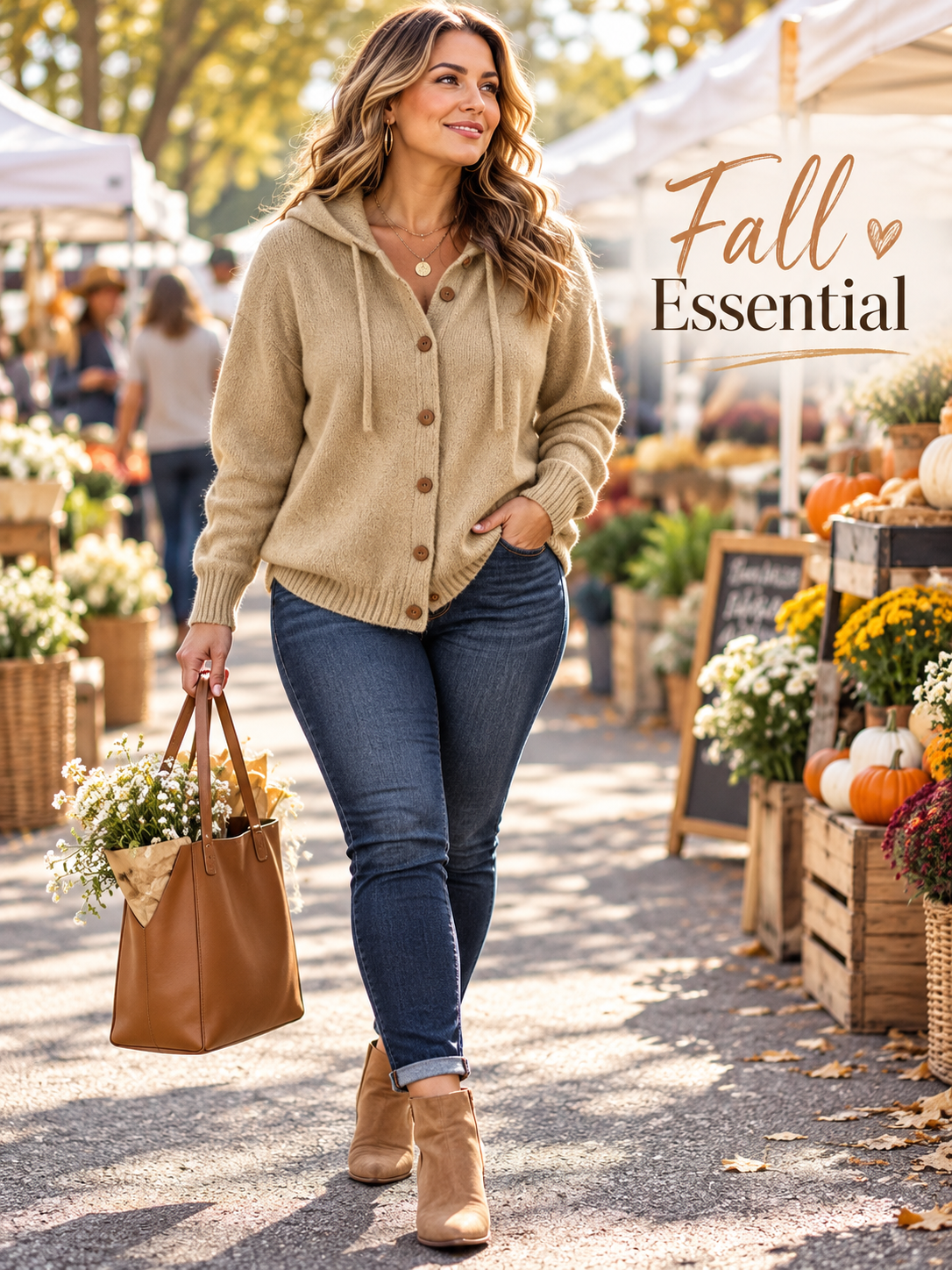 Cozy Charm Hooded Cardigan